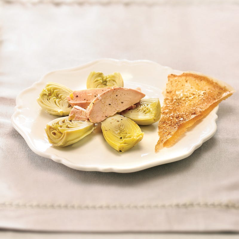 Photo de/du Concassée d'artichauts au foie gras, croustillant d'avoine par WW