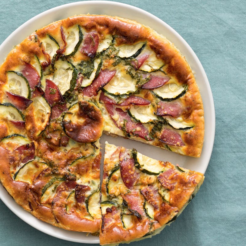 Photo de/du Tarte courgettes-bacon sans pâte par WW