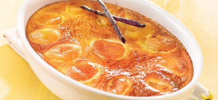 Gâteau vanillé aux abricots