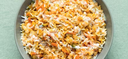 Curry de légumes et lentilles corail