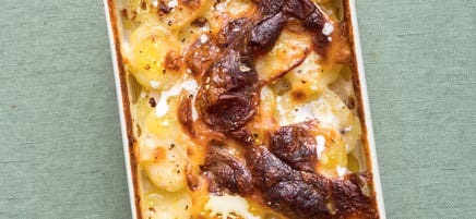 Gratin de pommes de terre aux poires