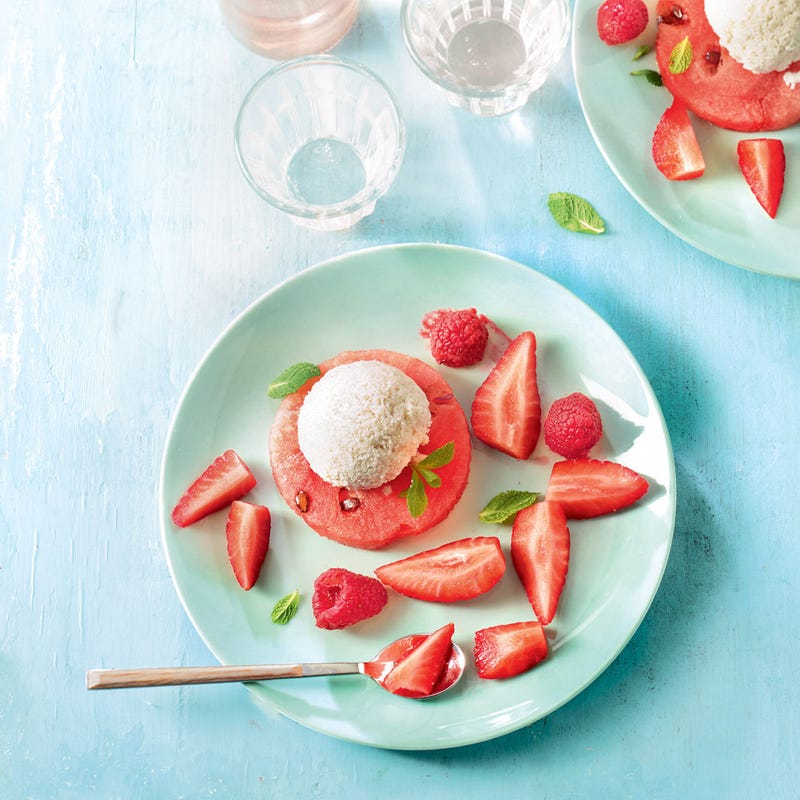 Photo de/du Pastèque tutti-frutti et yaourt glacé par WW