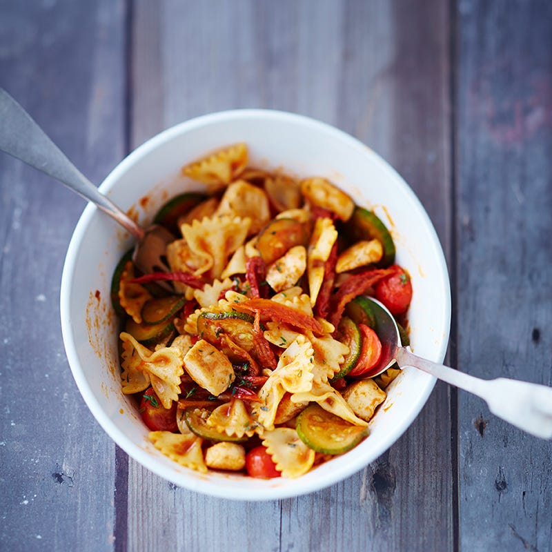 Foto van Warme pastasalade met kip door WW