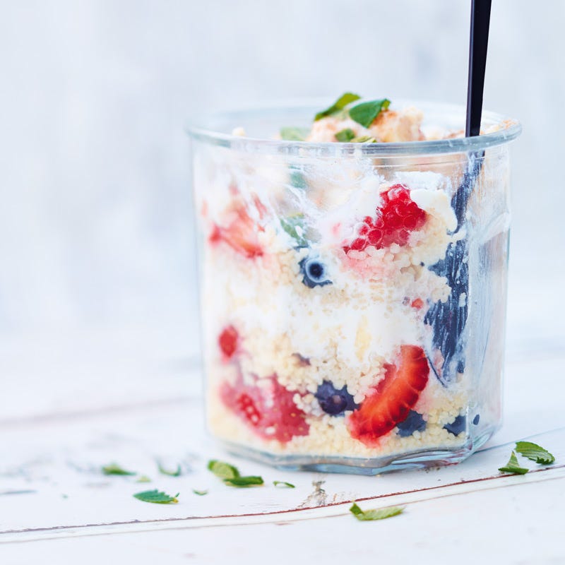 Foto van Couscous met bosvruchten door WW