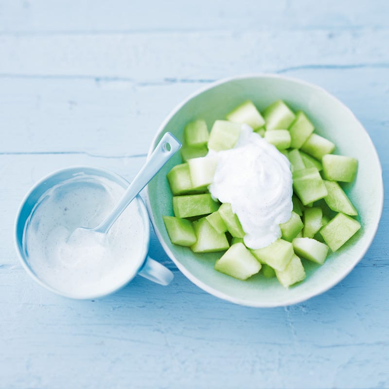 Foto van Romige yoghurt met meloen door WW