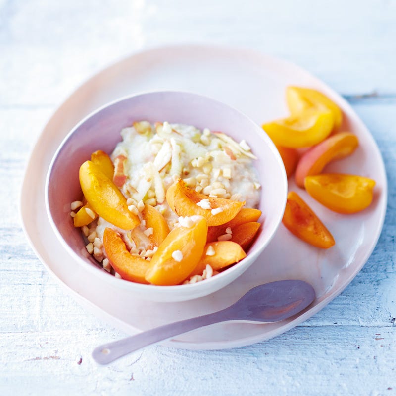 Foto van Snelle pap met abrikozen en amandelen door WW