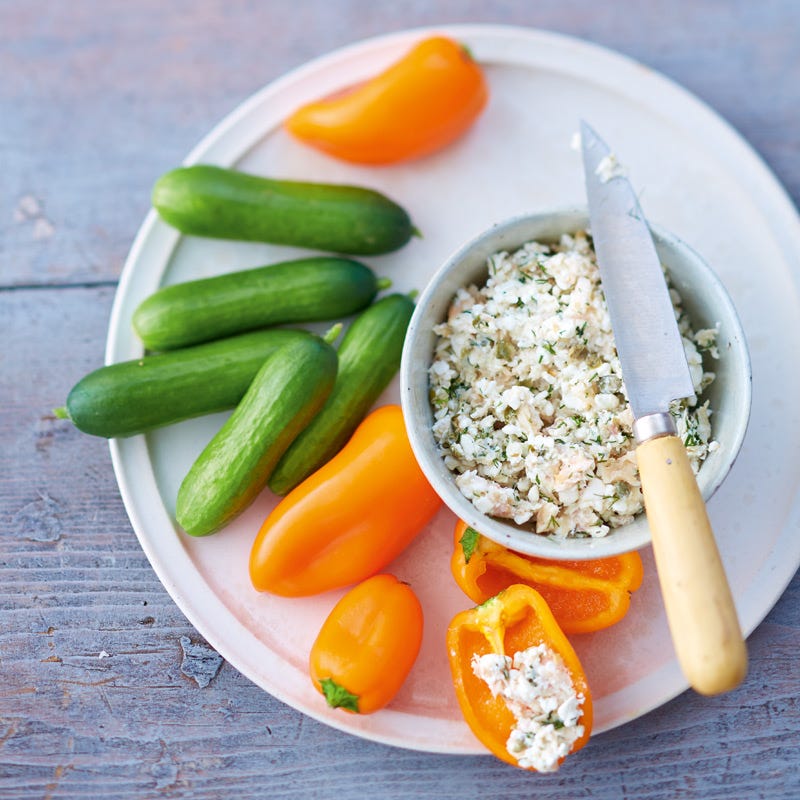 Foto van Cottage cheese-forelspread door WW