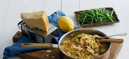 Citronkyckling med parmesanspaghetti