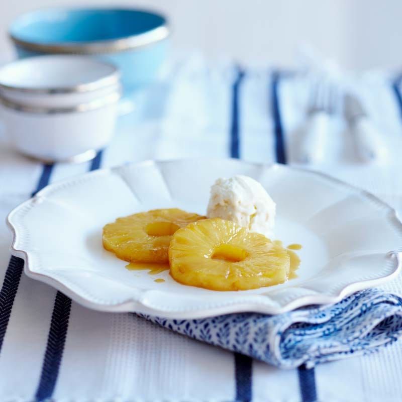 ViktVäktarna - Stekt ananas med rom och glass