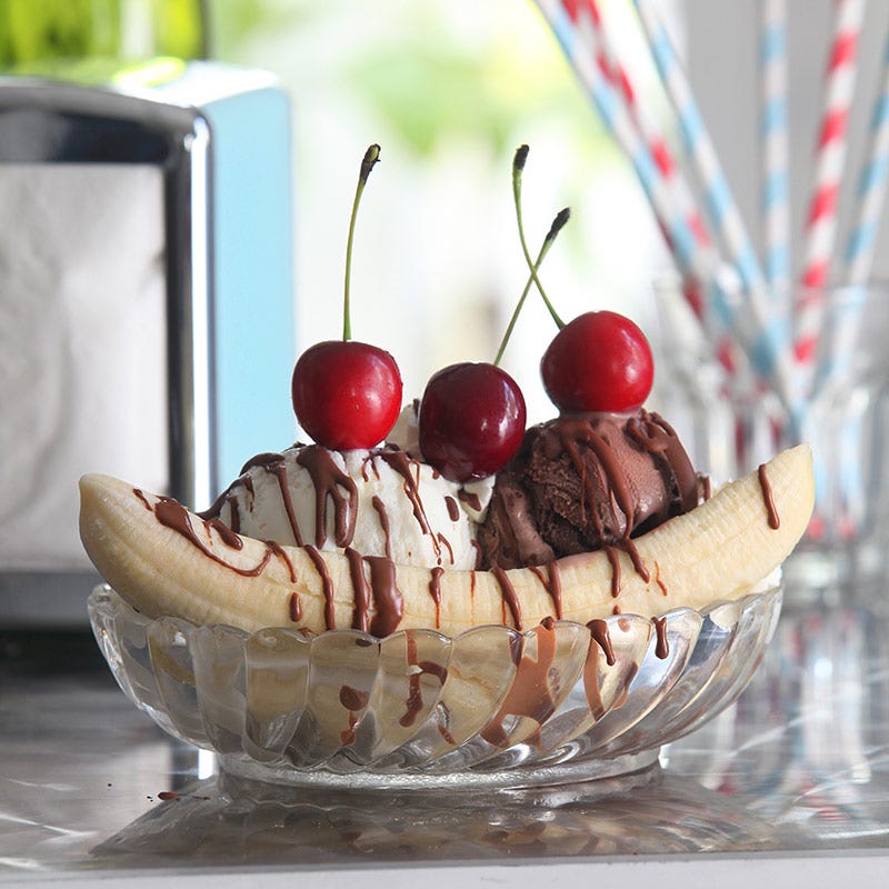 Foto av Banana split från WW ViktVäktarna
