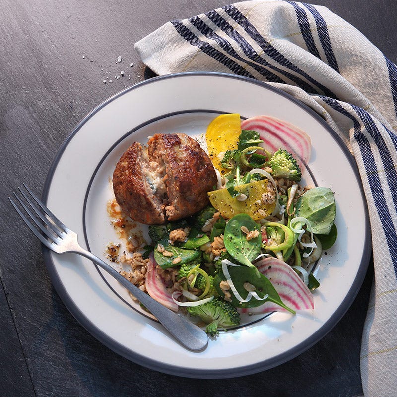 Foto av Kalkonburgare fyllda med ädelost från WW ViktVäktarna