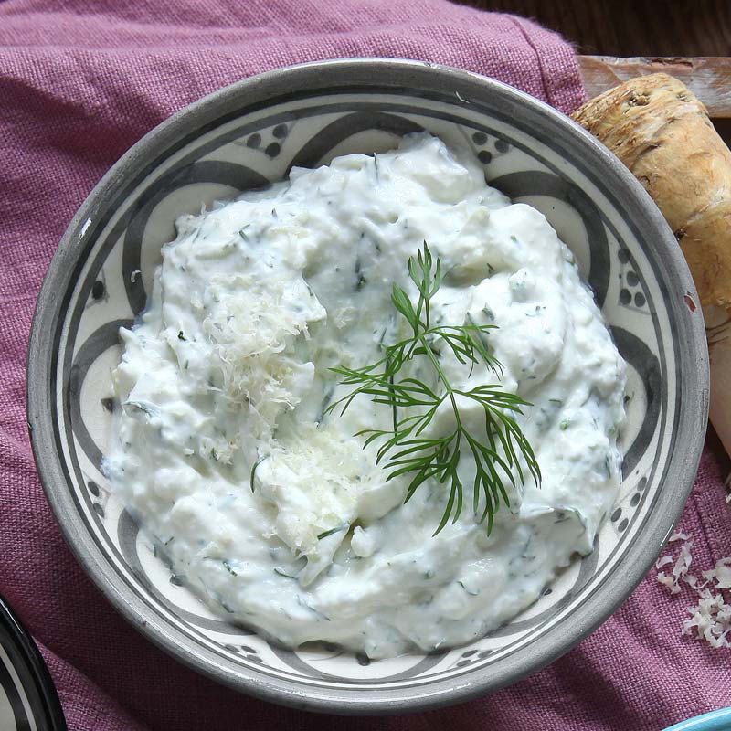 ViktVäktarna - Tzatziki med pepparrot och dill