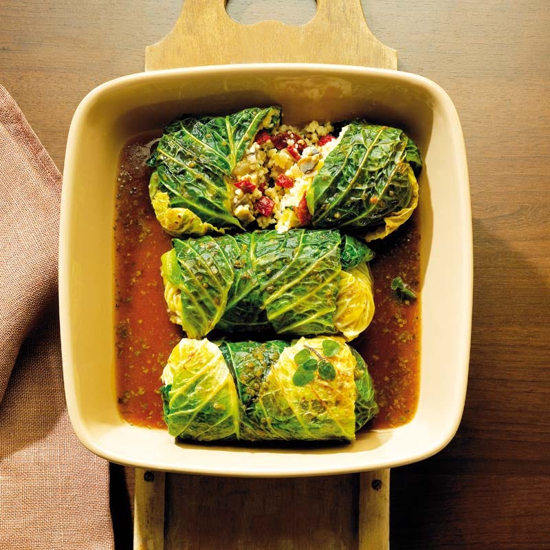 ViktVäktarna - Savoykålsrulader med svamp och couscous