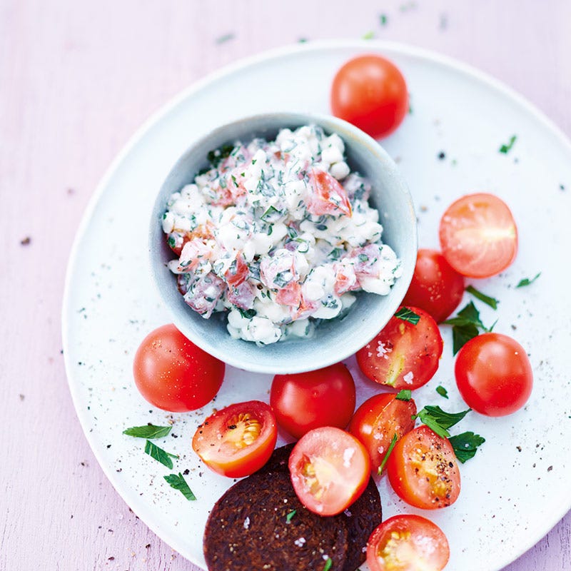 Foto av Rågbröd med keso- och tomatröra från WW ViktVäktarna