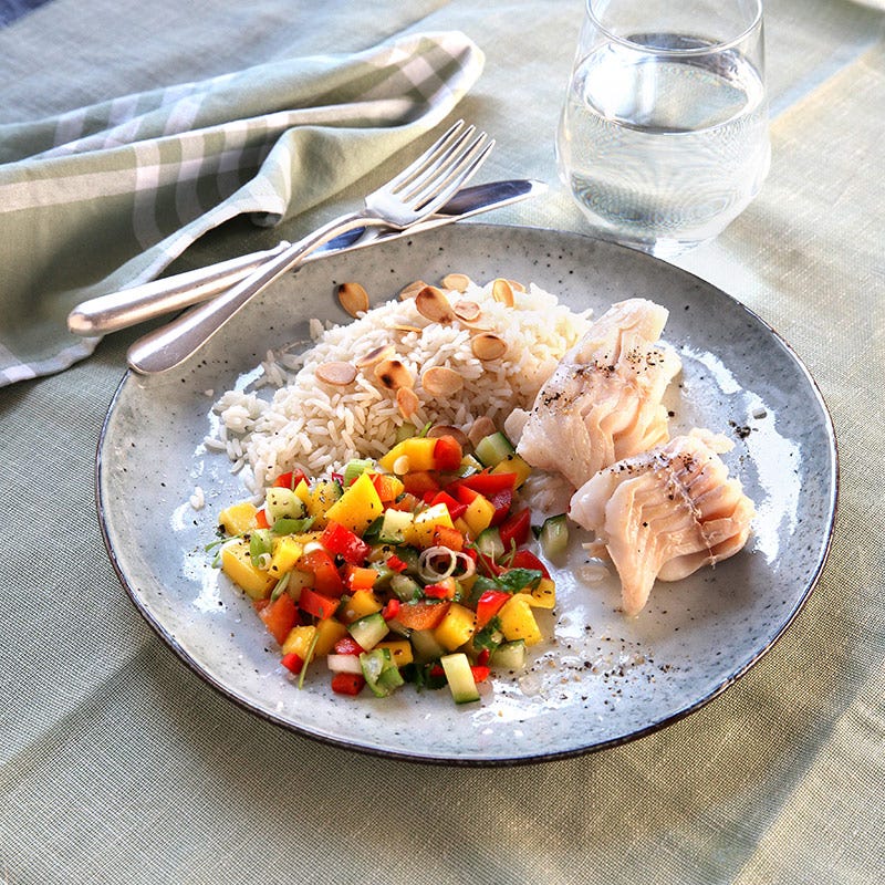 Foto av Torsk med mangosalsa från WW ViktVäktarna