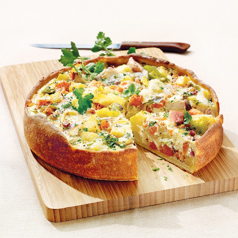 ViktVäktarna - Potatis- och pumpapaj med rökt skinka