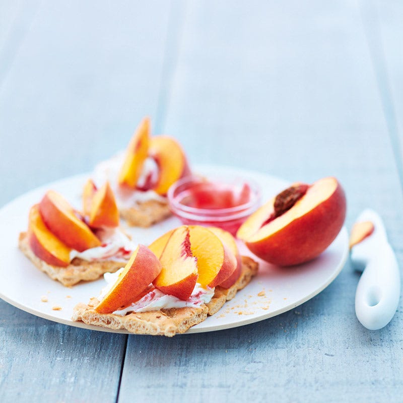 Foto av Knäckebröd peach melba från WW ViktVäktarna