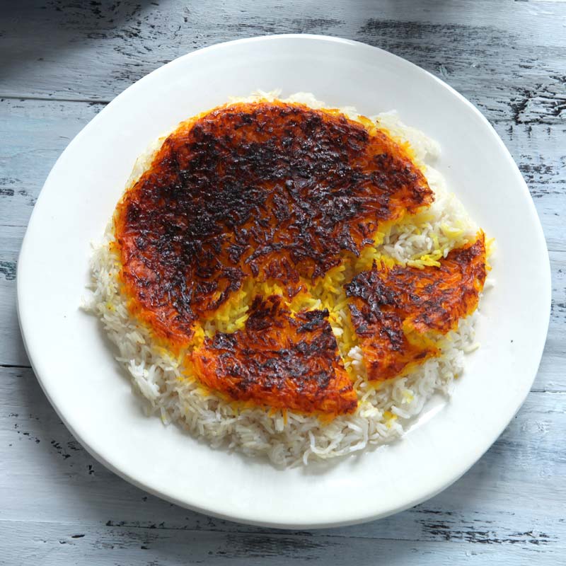 ViktVäktarna - Persiskt ris med saffran och yoghurtskorpa