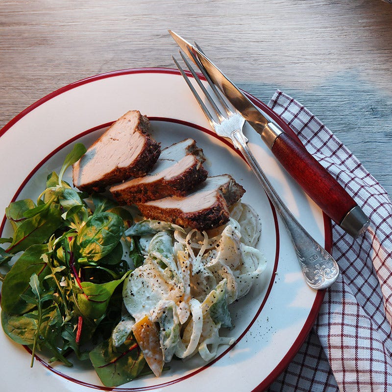 Foto av Kryddig fläskytterfilé och krämig potatissallad från WW ViktVäktarna