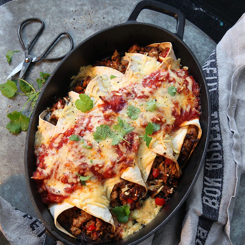 Foto av Burritos i ugn från WW ViktVäktarna