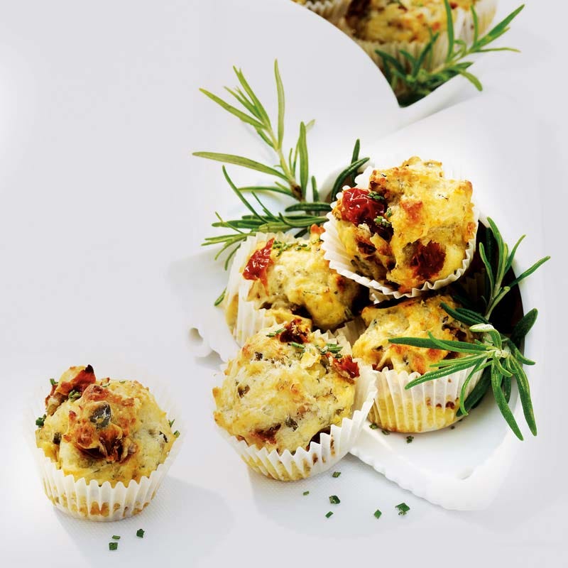 ViktVäktarna - Minimuffins med soltorkade tomater och parmesan