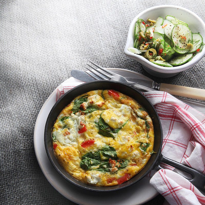 Foto av Frittata med fetaost, spenat och paprika från WW ViktVäktarna