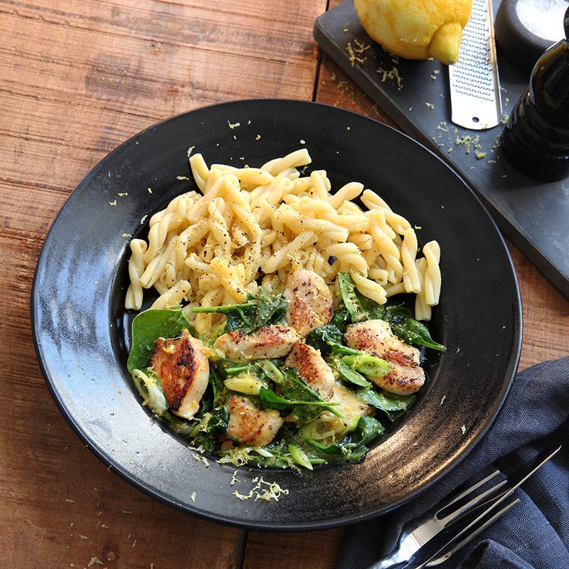 Foto av Syrlig kycklingpasta med spenat från WW ViktVäktarna