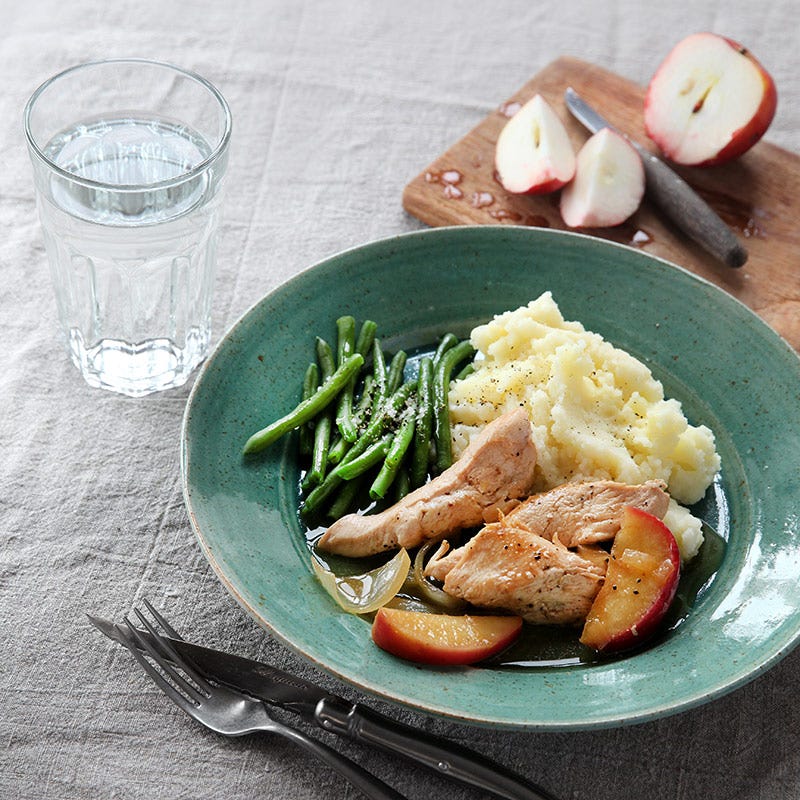 Foto av Kycklingfilé med äppelcidersås och potatismos från WW ViktVäktarna