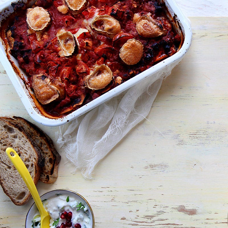 Foto av Kryddig auberginegratäng med rostade kikärtor från WW ViktVäktarna