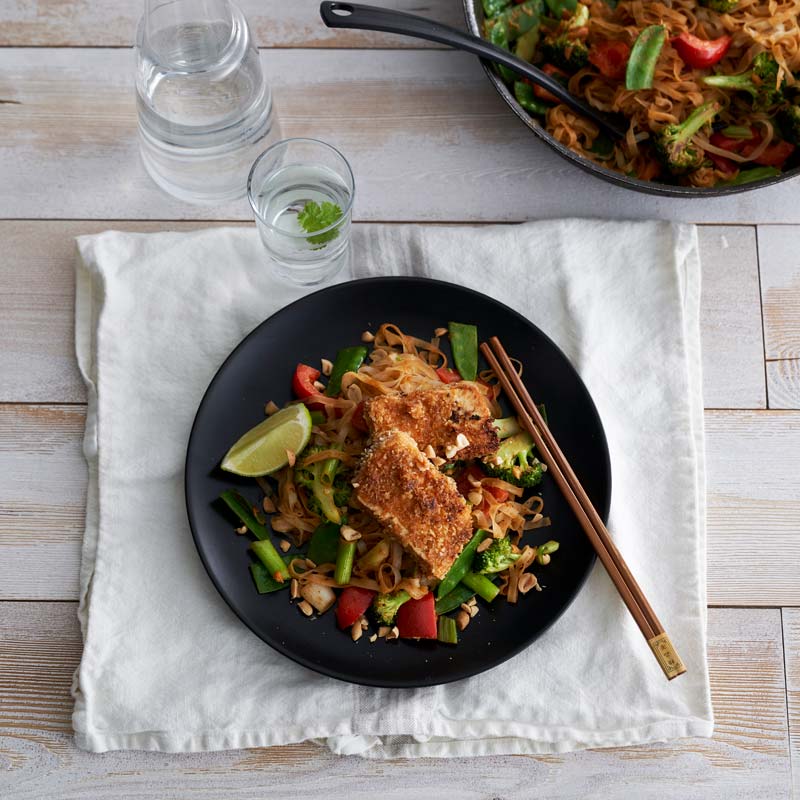 ViktVäktarna - Pankopanerad tofu med jordnötswok