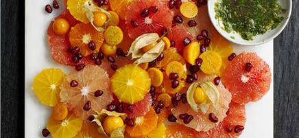 Citrussallad med lime och mynta