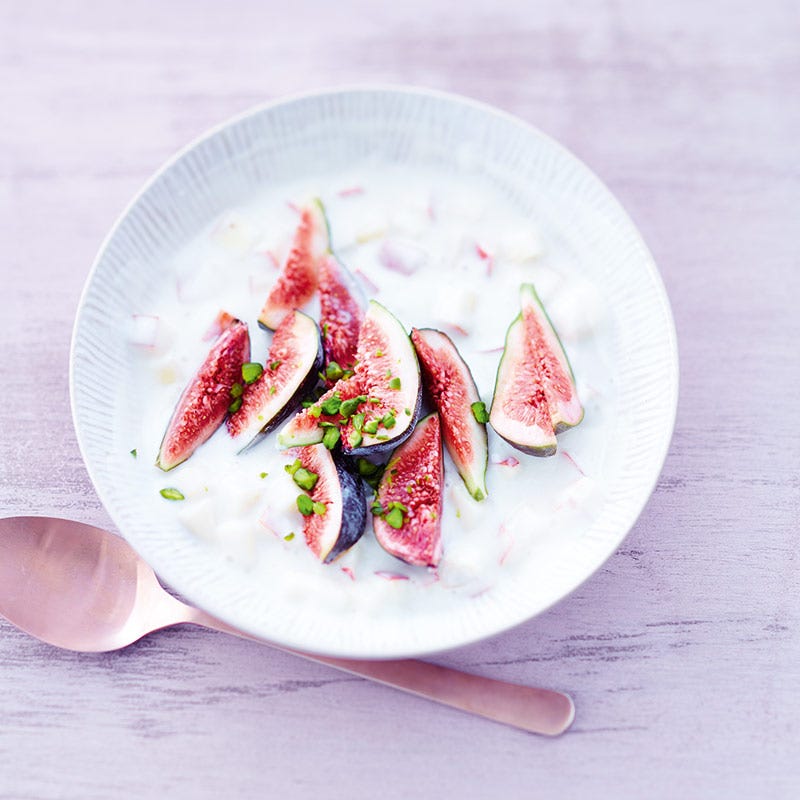 Foto av Sojayoghurt med fikon och pistagenötter från WW ViktVäktarna