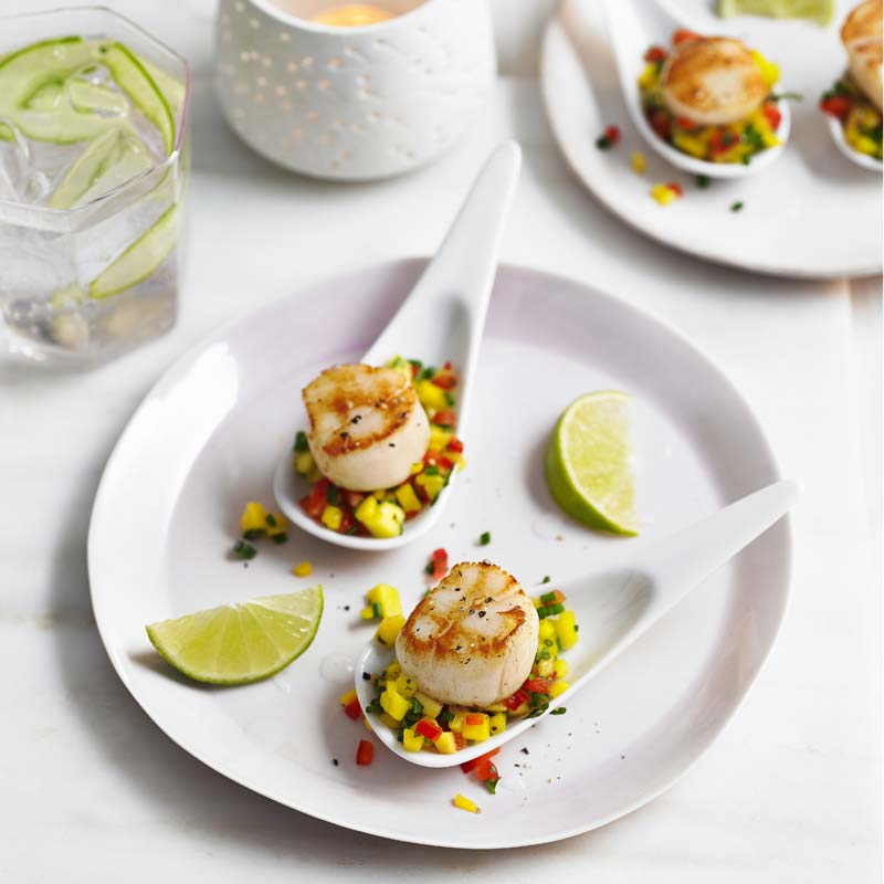 ViktVäktarna - Pilgrimsmusslor med mangosalsa