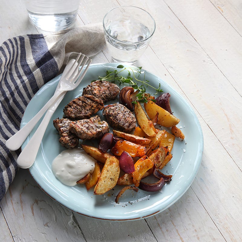 ViktVäktarna - Citron- och timjandoftande fläskfilé med rostad potatis