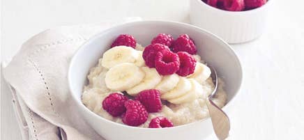 Gröt med frukttopping