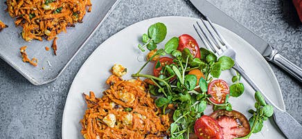 Sweet potato & goat's cheese rösti