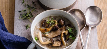 'Creamy' mushroom soup