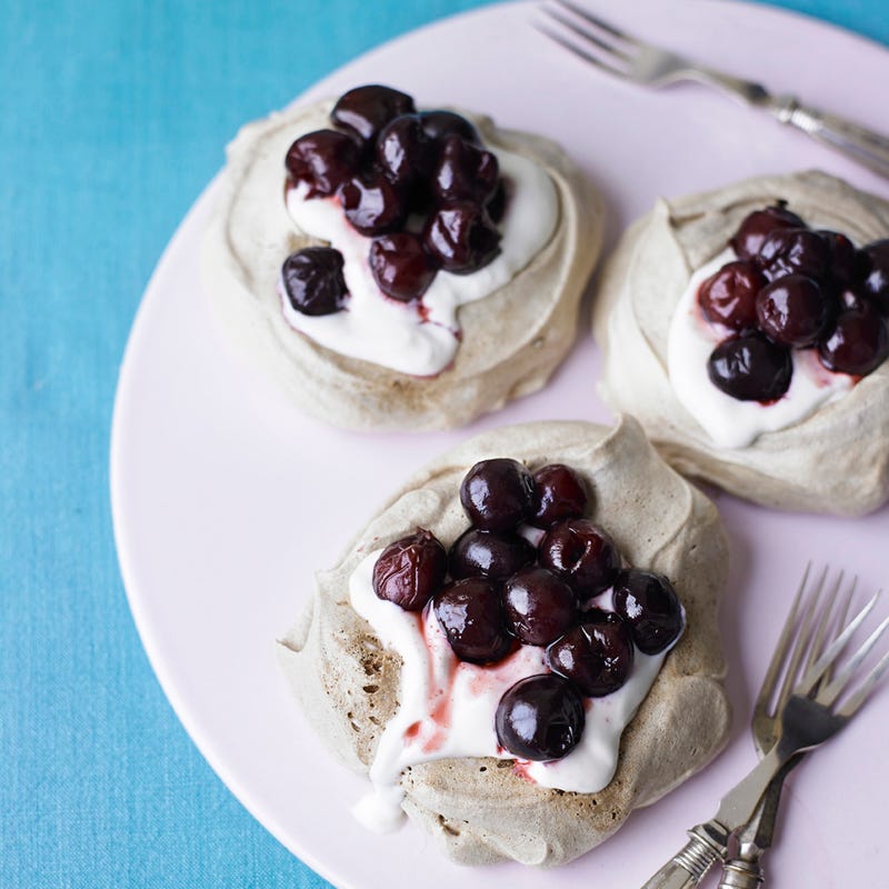 Photo of Chocolate & cherry pavlovas by WW