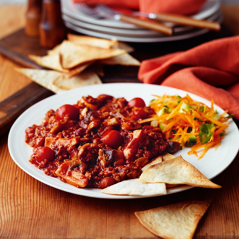 Photo of Veggie chilli with baked tortilla chips by WW