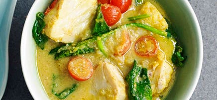 Keralan coconut fish curry
