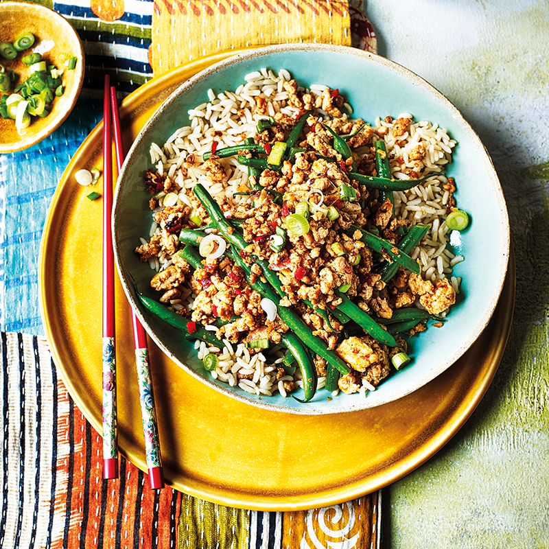 Photo of Spicy szechuan turkey mince with green beans by WW