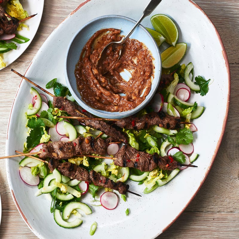Photo of Beef satay with sweet & sour salad by WW