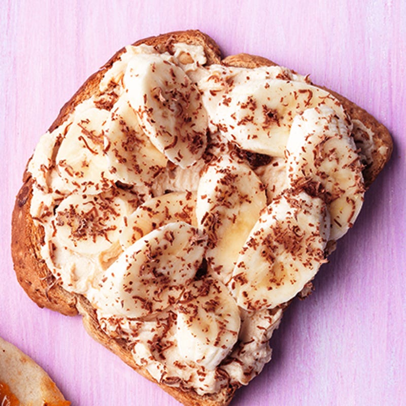 Photo of Peanut butter, banana & chocolate toast by WW