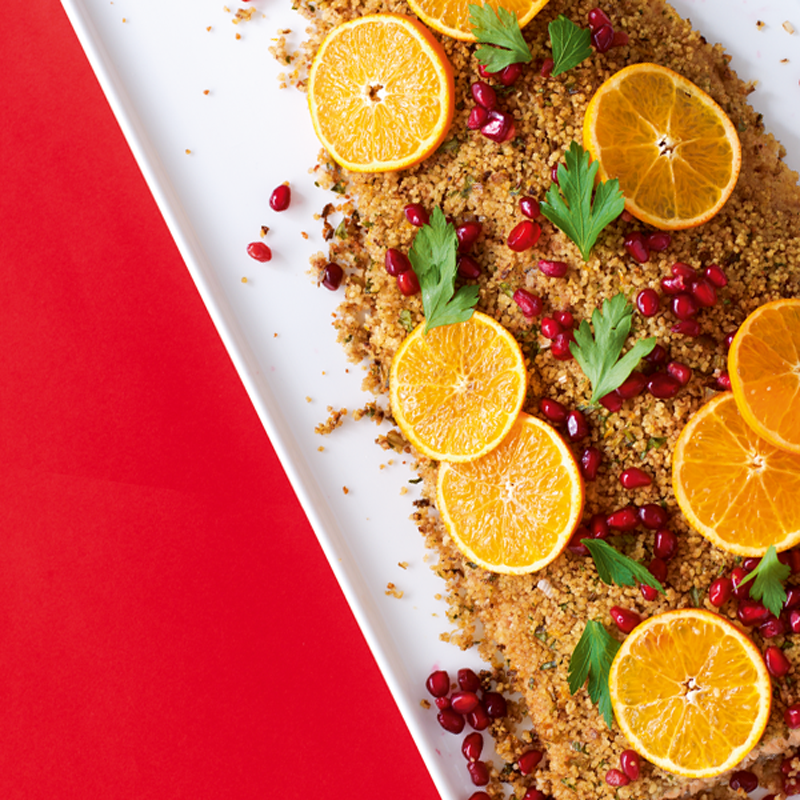 Photo of Roast salmon with fruity couscous crust by WW