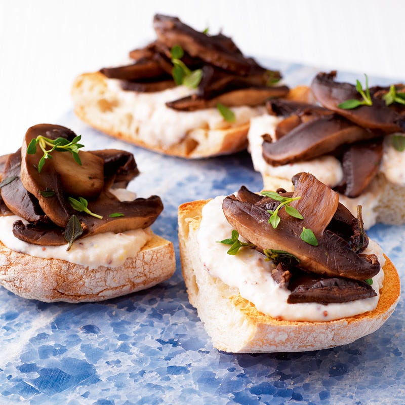 Photo of Garlic mushroom & rustic bean bruschetta by WW