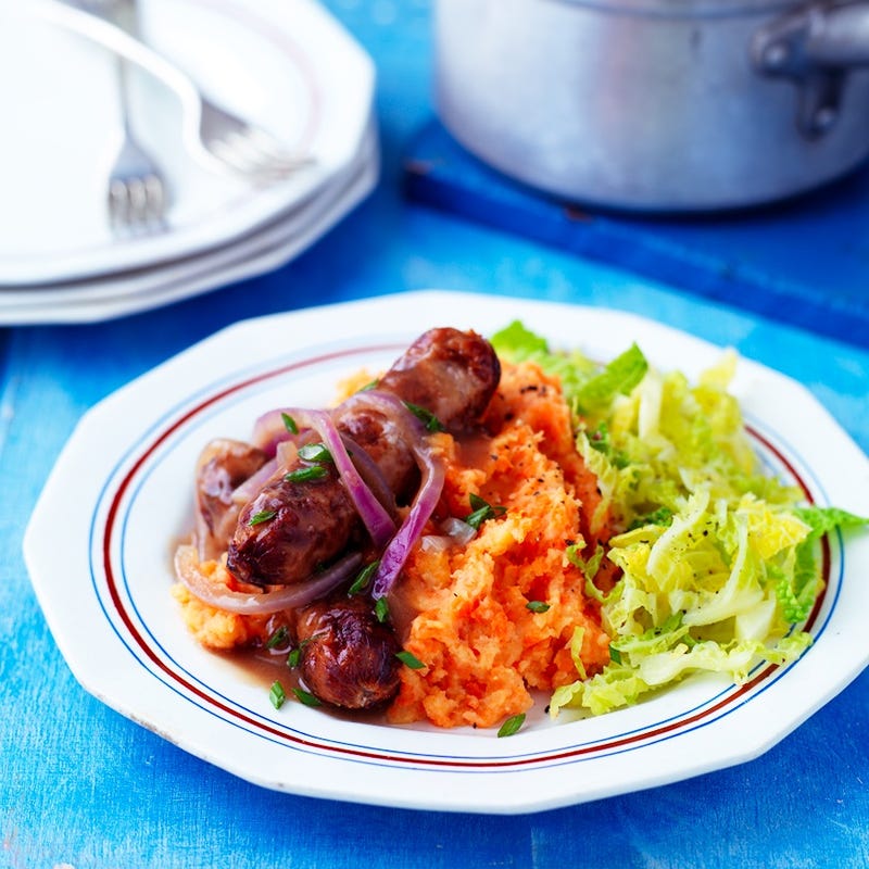 Photo of Bangers with root veg mash by WW