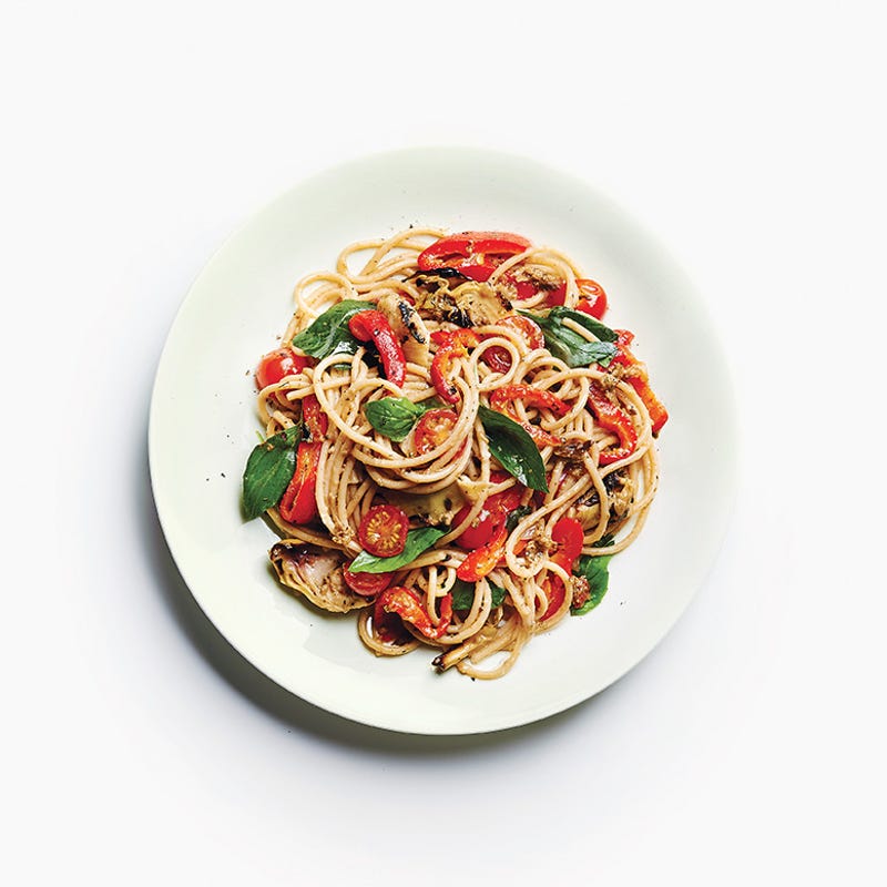 Photo of Antipasti pasta with basil & garlic by WW