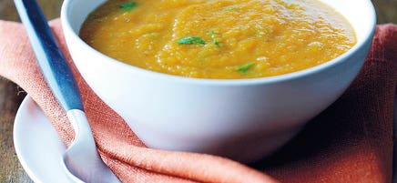 Carrot & coriander soup