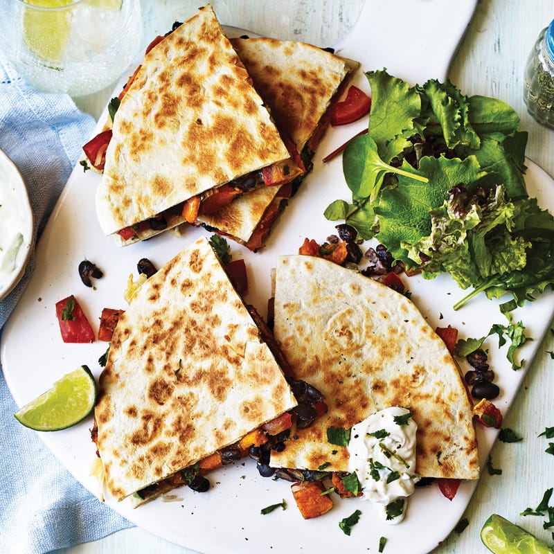 Photo of Sweet potato & black bean quesadillas by WW