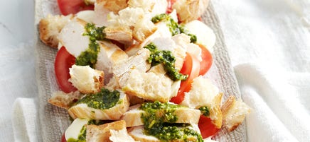 Chicken caprese salad